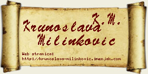 Krunoslava Milinković vizit kartica